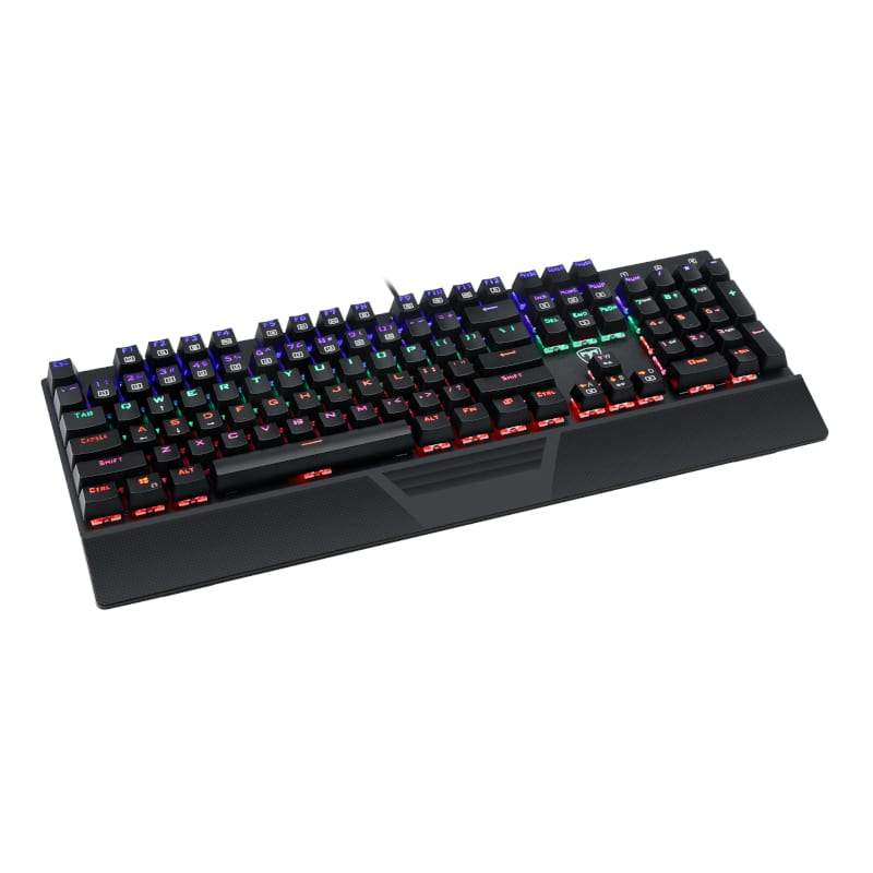 T-Dagger Destroyer 104 Key|Wrist Guard|Rainbow Backlit Gaming Mechanical Keyboard - Black