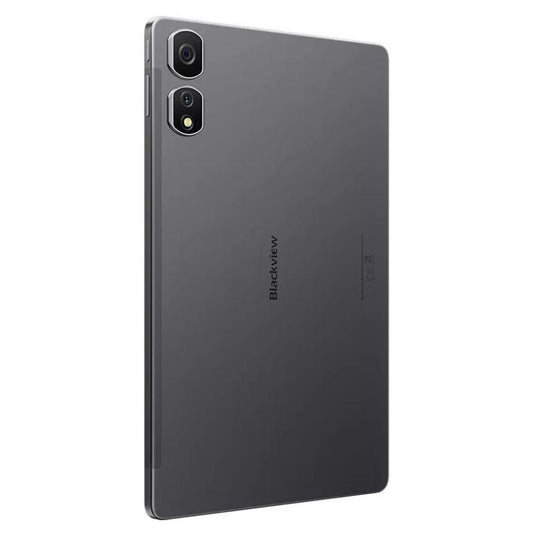 Blackview Tab 16 Pro 11-inch tablet (bundle) in dark gray, back view with dual cameras, LTE, Android 14, 8GB+256GB.