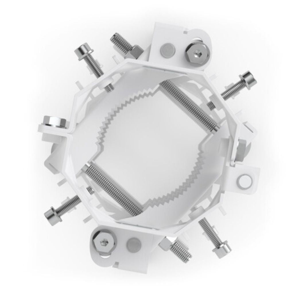 Outdoor pole mount installation of Wave AP Micro with bracket