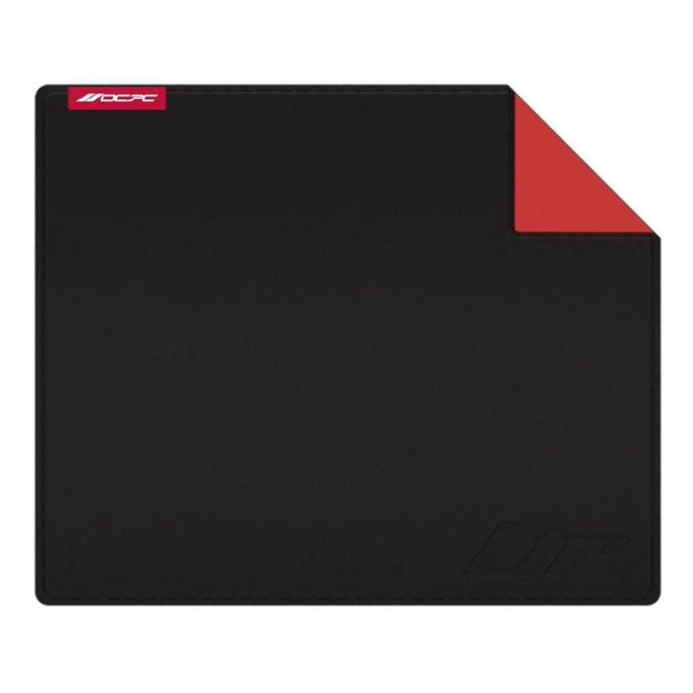 OCPC LTR Gaming Mousepad Medium (360×300×3 mm) in black with premium PU leather surface and non-slip rubber base