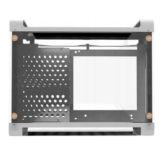 OCPC Vittoria ITX PC Case, white compact Mini-ITX chassis with tempered glass and airflow design