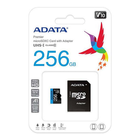 ADATA CLASS 10 MICRO UHS-I 256 GB +ADAPT