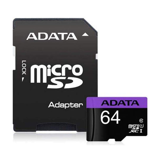 Adata Premier 64GB Class 10 micro SD XC Card & Adapter