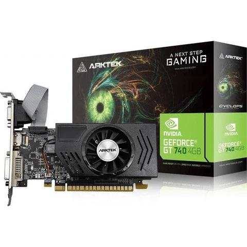 ARKTEK NVIDIA GT 740 4GB Graphics Card (128-bit, HDMI/DVI/VGA) Low Profile