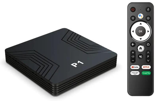 M-Link P1 Android TV Box – 4K HDR Smart Streaming Box with Voice Remote