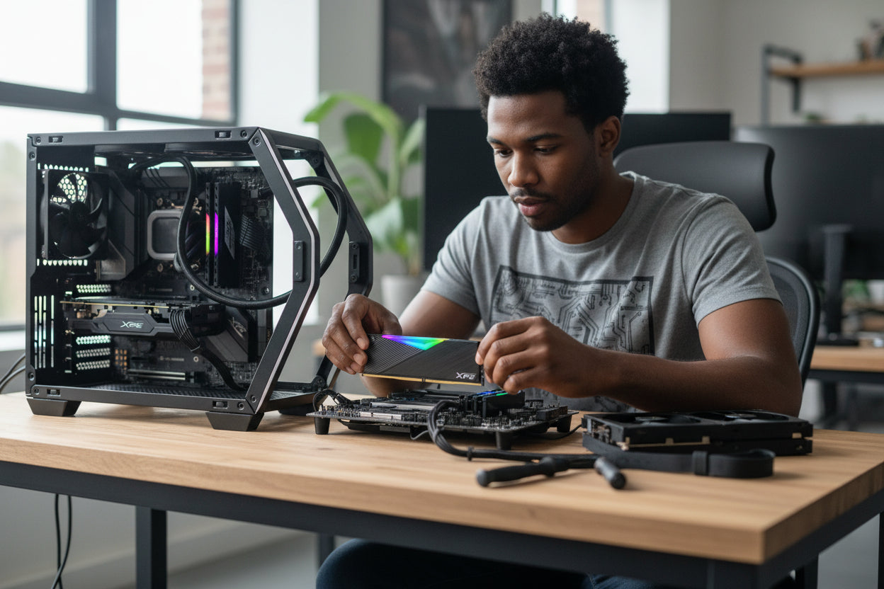 ADATA XPG LANCER RGB 16GB DDR5 6000MHz U-DIMM Memory Module, Black, Intel XMP 3.0