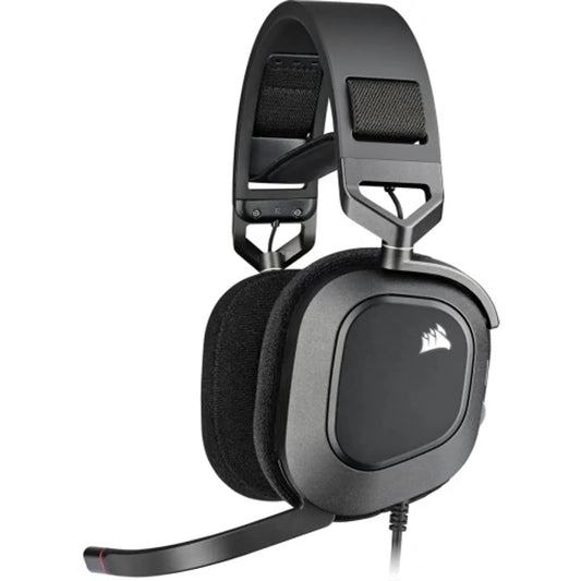 HS55 Stereo Carbon Headset; 50mm Audio Drivers; Omnidirectional mic; Analog; On-ear volume and mute controls - PC/PS/XBOX