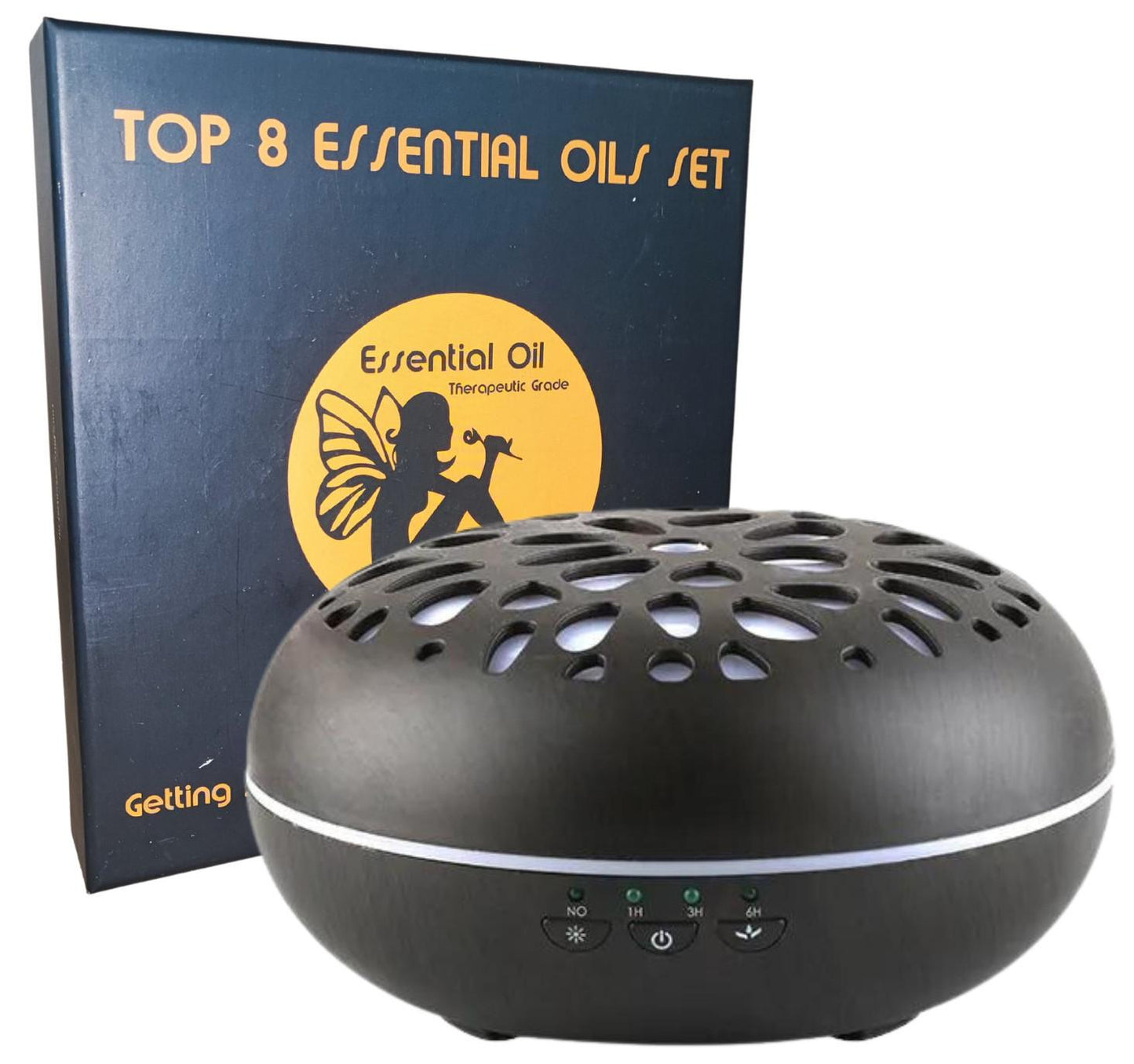 B: 350ML FLORAL DARK + ESS OILS SET