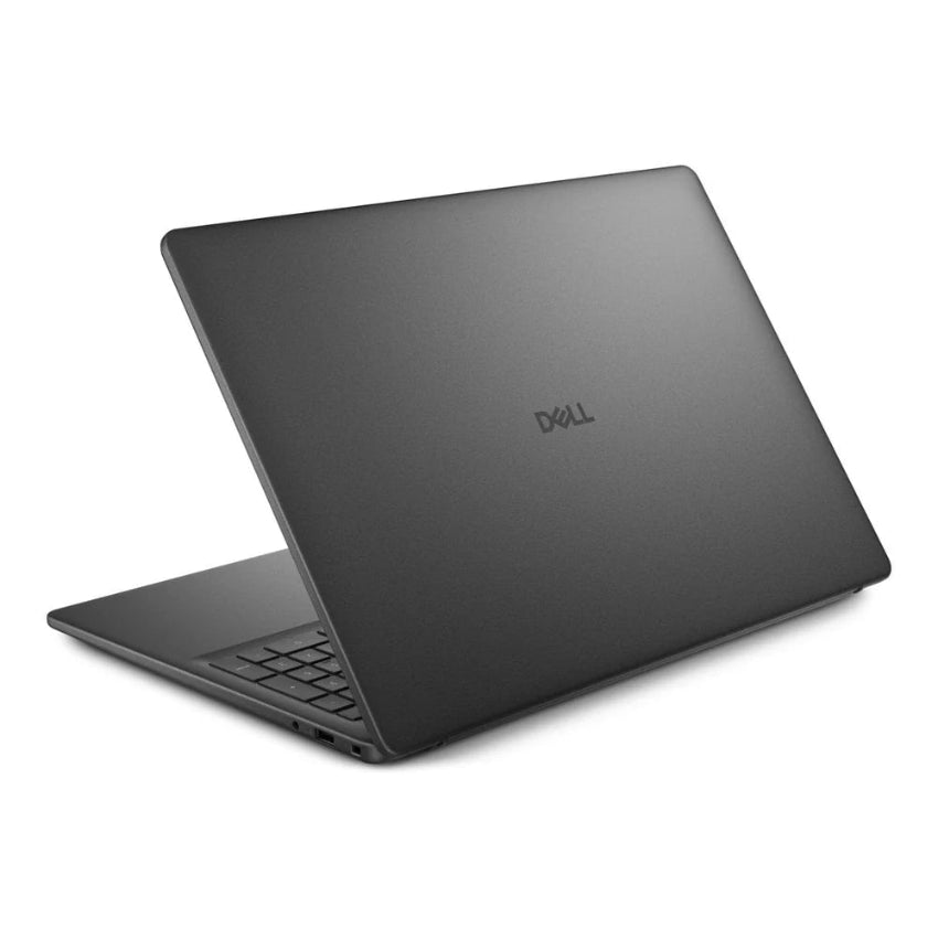 Rear view of the Dell 16 16" FHD+ Laptop showing the black back cover and Dell logo