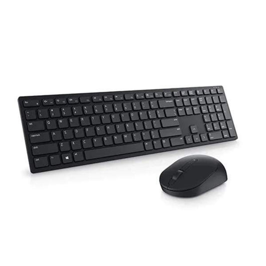 Dell KM5221W Pro Black keyboard and mouse set on a white background