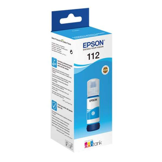 Epson 112 EcoTank Pigment Ink Bottle - Cyan