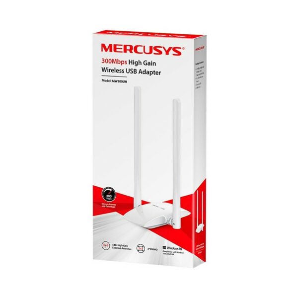 Mercusys MW300UH 300Mbps 5dBi High Gain Wireless USB Adapter
