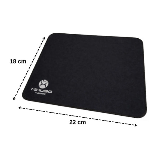 Mikuso X-Series Mousepad 220 x 180mm – Non-Slip Rubber Base, 3mm Thin, Smooth Surface