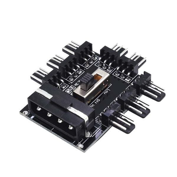 MOLEX TO 8  X FAN + SPEED SELECTOR