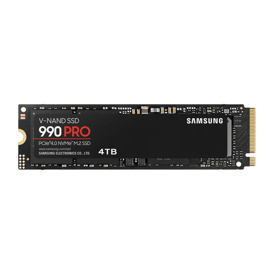 SAMSUNG MZ-V9P4T0BW 990 PRO 4 TB NVMe SSD - Read Speed up to 7450 MB/s; Write Speed to up 6900 MB/s; Random Read up to 1400000 I