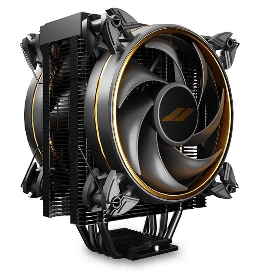 OCPC ICE-240 Black Label CPU cooler with dual 120mm PWM fans, 4 heat pipes, Intel/AMD compatibility