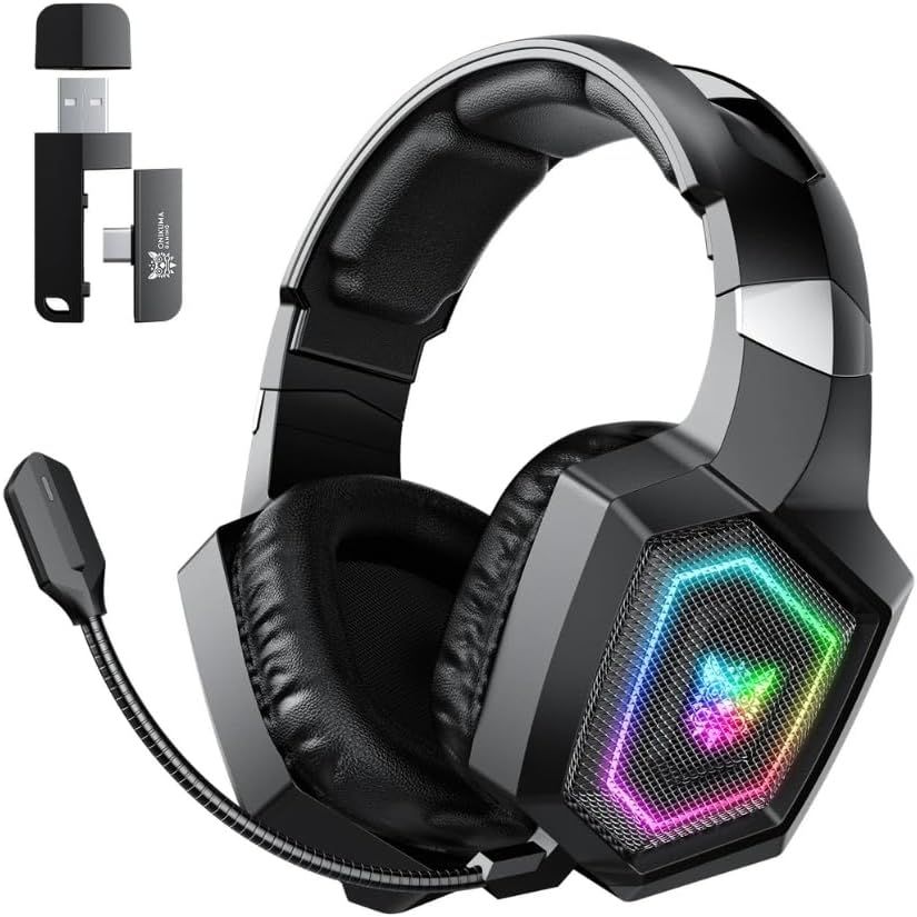 Onikuma GT806 Bluetooth Wireless Gaming Headset 7.1 RGB Low