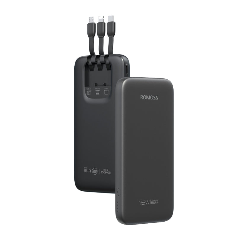 Romoss Black 10000mAh 15W Power Bank