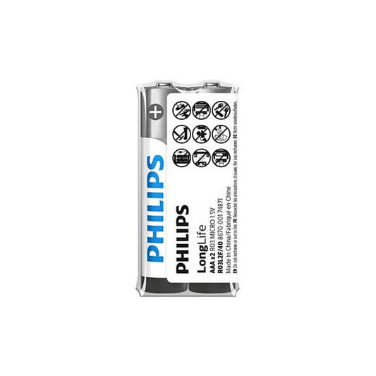 Philips Long Life 24 x AAA 2 Battery Pack - Family Pack
