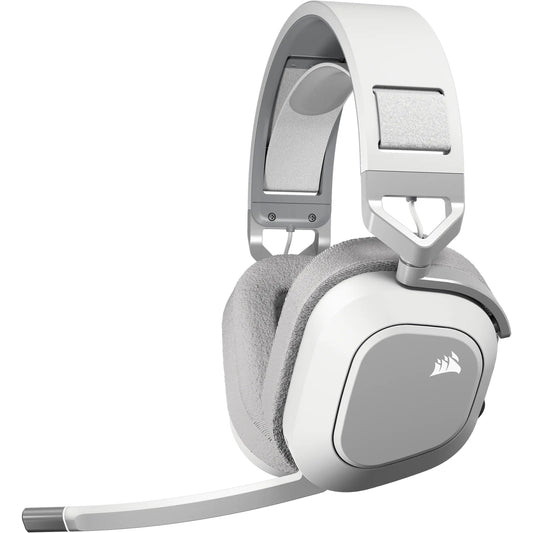 HS80 MAX WIRELESS Premium White Headset; Spatial Audio; 50mm Audio Drivers; Omni-directional Microphone - PC/ Mac/ PlayStation