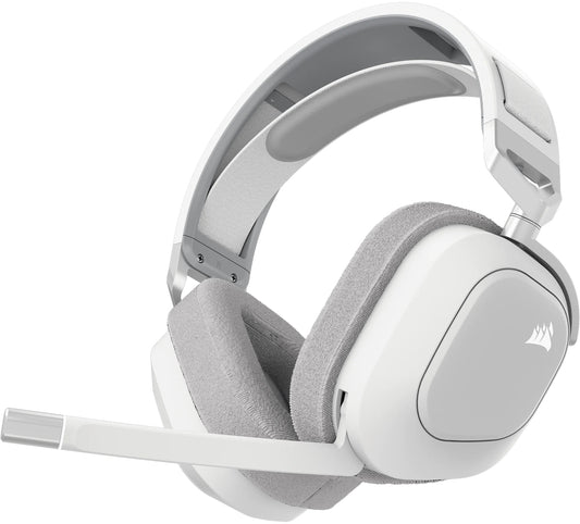 HS80 MAX WIRELESS Premium White Headset; Spatial Audio; 50mm Audio Drivers; Omni-directional Microphone - PC/ Mac/ PlayStation
