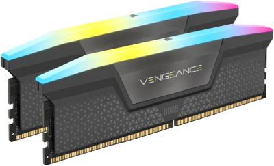 Corsair VENGEANCE RGB DDR5 32GB (2 x 16GB) DDR5 5200 CL40-40-40-77 1.25V Intel XMP & AMD EXPO - GREY.