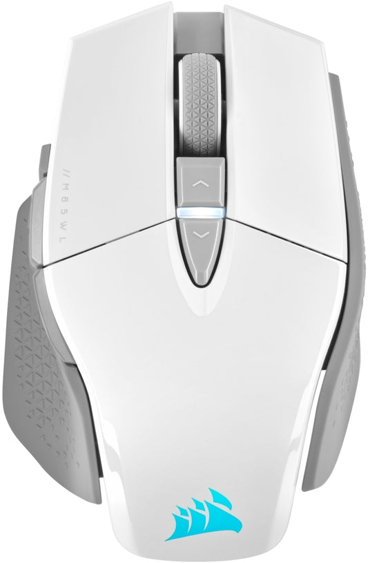 Corsair M65 RGB Ultra with Slipstream + Bluetooth; 26000DPI; White