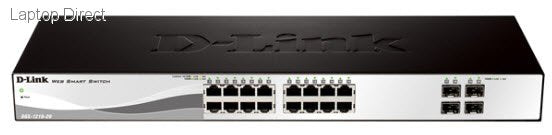 D-LINK 16 PORT + 4 GIGABIT SFP PORTS SMART SWITCH