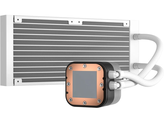 Corsair iCUE H100i ELITE RGB 240mm Liquid CPU Cooler - White AMD: AM5; AM4; sTRX4; sTR5 | Intel LGA: 1700/1851; 1200; 115X; 2066