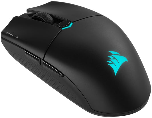 Corsair KATAR ELITE Wireless Ultra-Light Gaming Mouse; 26000 DPI; Black.