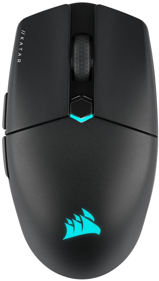 Corsair KATAR ELITE Wireless Ultra-Light Gaming Mouse; 26000 DPI; Black.