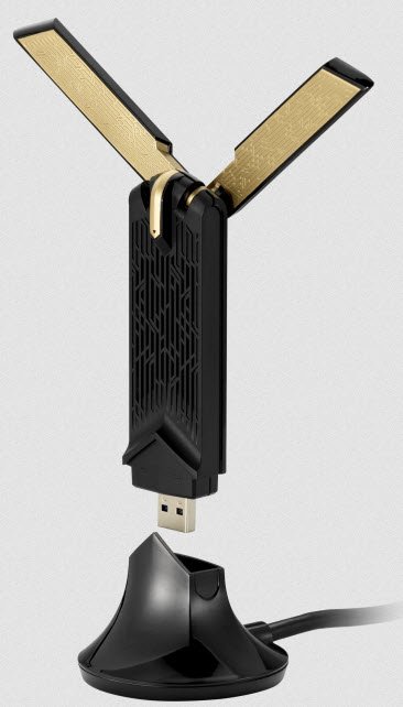 ASUS ROUTER/USB WiFi ADAPTER/AX1800/1201Mbps+574Mbps/Dual band 2.4GHz & 5GHz/MU-MIMO/OFDMA/90IG06H0-MO0R00