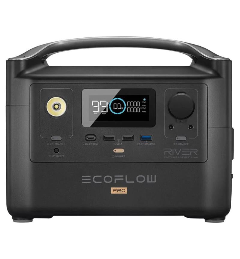 EcoFlow River Pro 720Wh Portable Power Station - with Surge Protector Plug