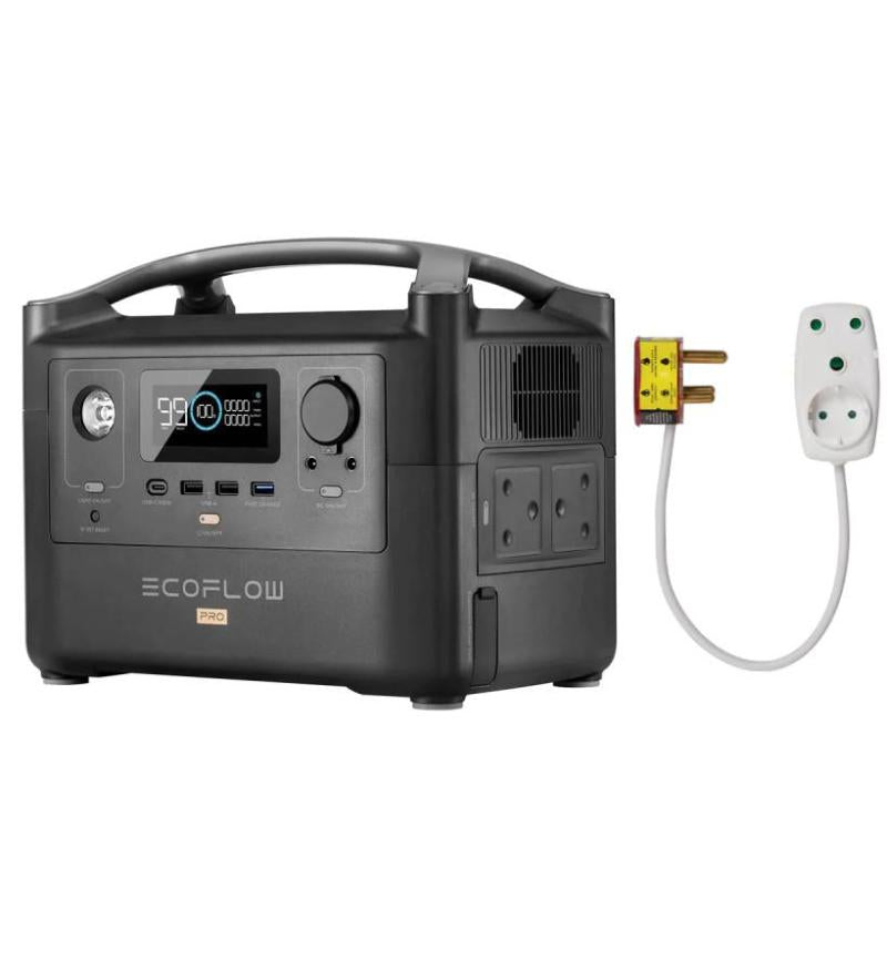 EcoFlow River Pro 720Wh Portable Power Station - with Surge Protector Plug