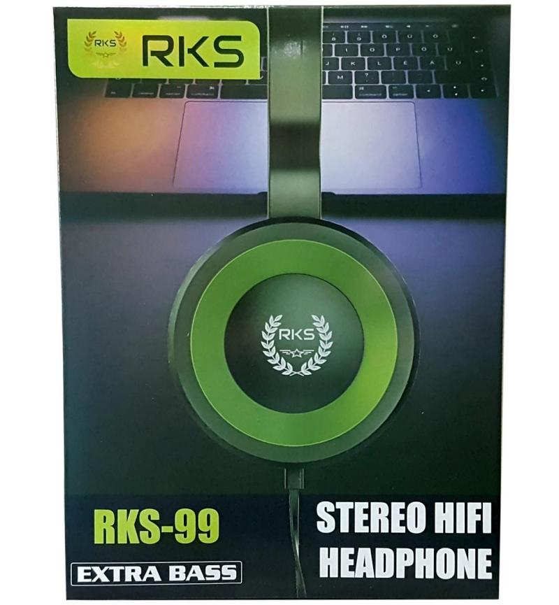 RKS-99 Stereo Headphones – Lightweight Wired 3.5mm Headset