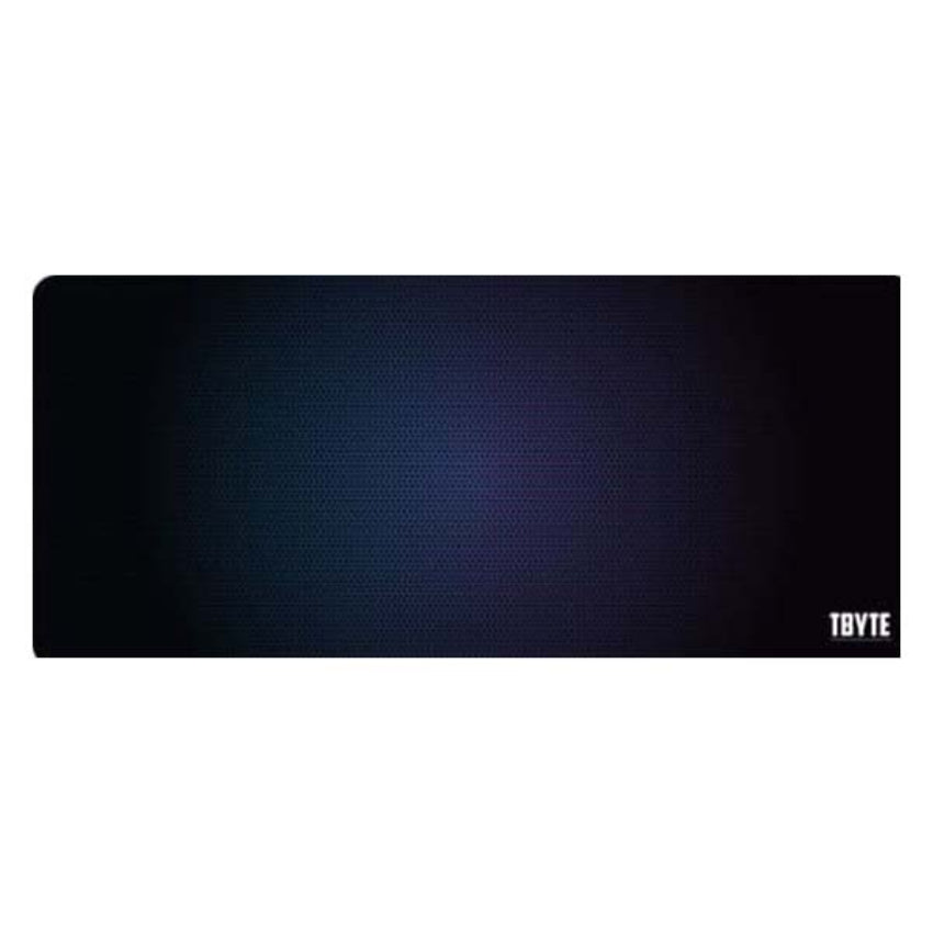 Black gaming mouse pad with 'TBYTE' branding on a white background