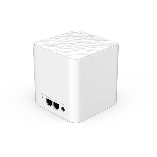White Tenda MW3 Dual band ac1200 wifi mesh router with geometric design on a white background