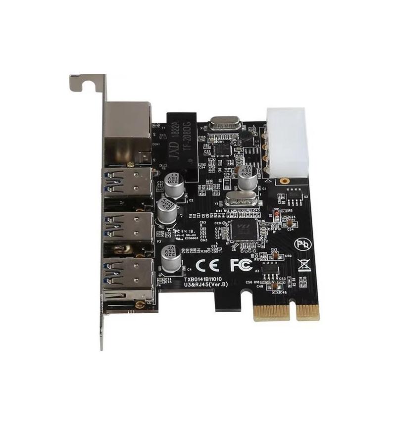 MicroWorld PCI Express To 3 Port Expansion Card