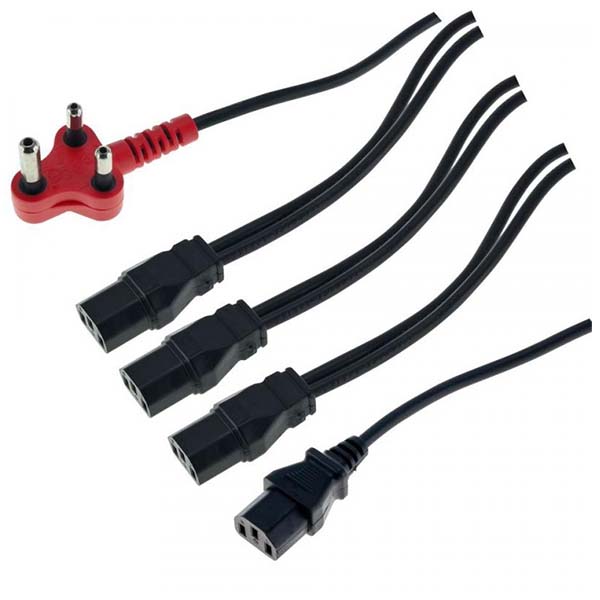 CABLE DEDICATED 3PIN TO 4 X IEC 4.8M
