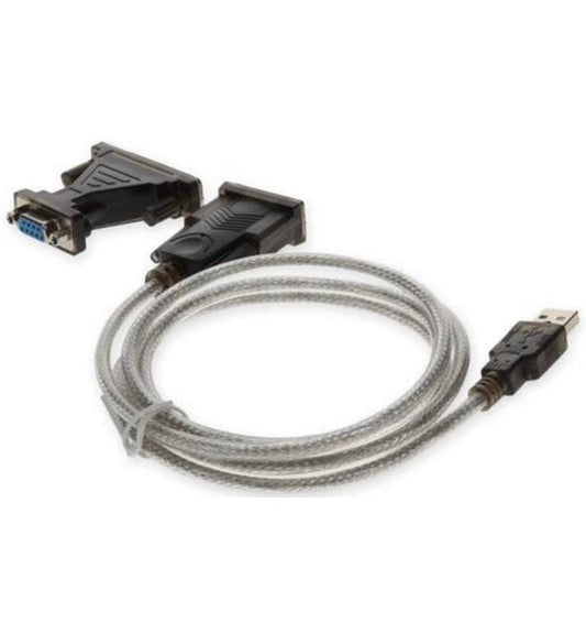 MicroWorld USB to 9 Pin Serial & 25 Pin Parallel Cable 1.8M converter