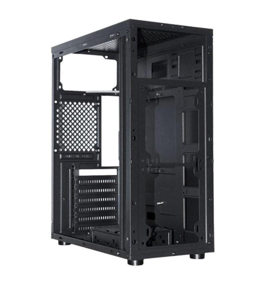 M-Link Black ATX PC Case with Built-In Power Supply Unit – Steel Chassis Tower