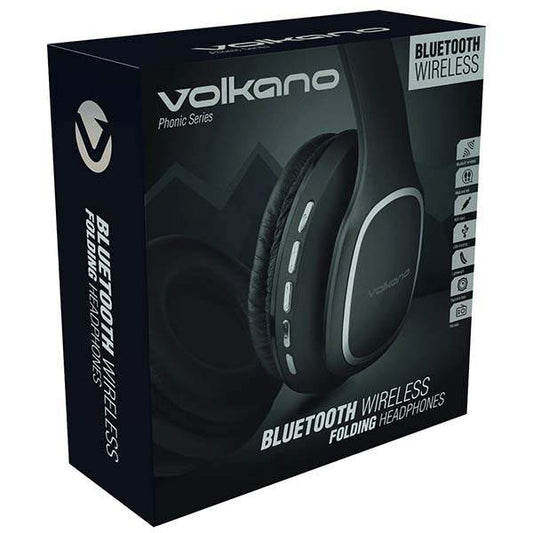 Volkano Phonic Series Bluetooth Headphones - Black