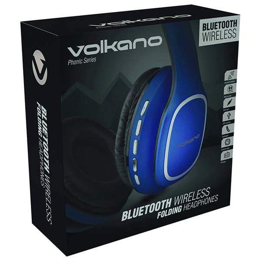 Volkano Phonic Series Bluetooth Headphones - Blue