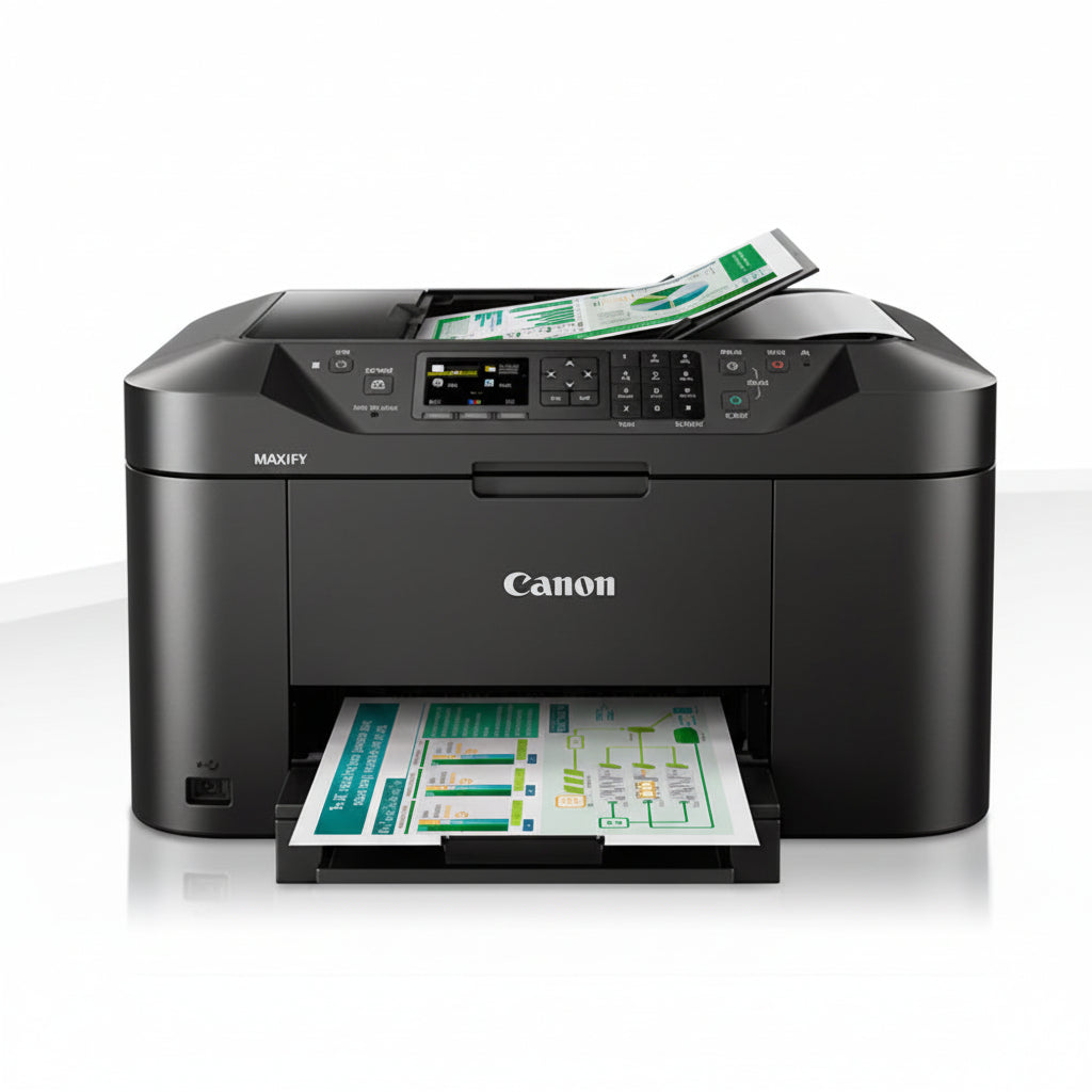 Close-up of the printer's 2.5-inch TFT color LCD control panel.

