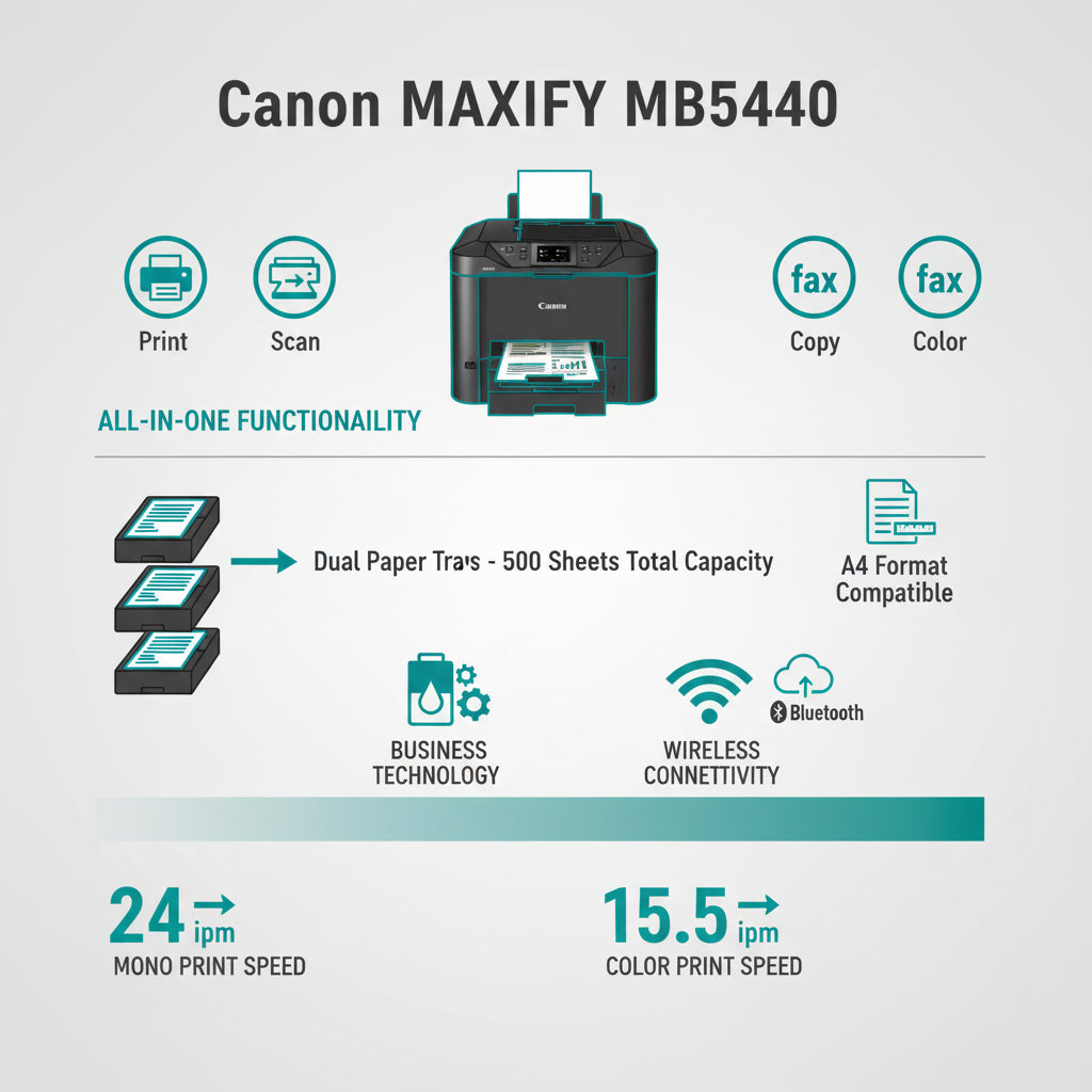 The 50-sheet automatic document feeder (ADF) in the open position.

