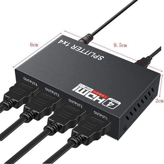 1 IN 4 OUT HDMI 4K SPLITTER BOX