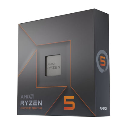 AMD Ryzen 5 7600x 5nm SKT AM5 CPU; 6 Core/12 Thread Base Clock 4.7GHz; Max Boost Clock 5.3GHz 38 MB ;Radeon Graphics; No Fan