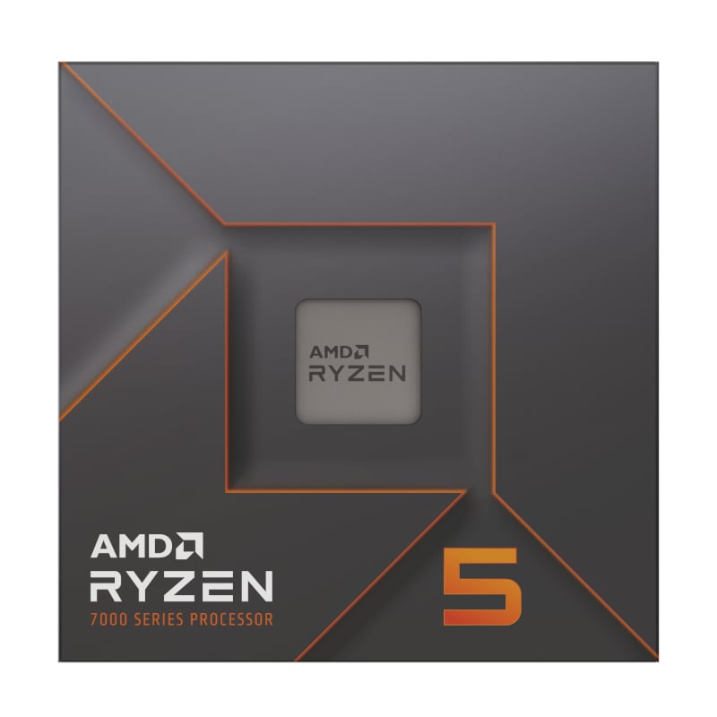 AMD Ryzen 5 7600x 5nm SKT AM5 CPU; 6 Core/12 Thread Base Clock 4.7GHz; Max Boost Clock 5.3GHz 38 MB ;Radeon Graphics; No Fan