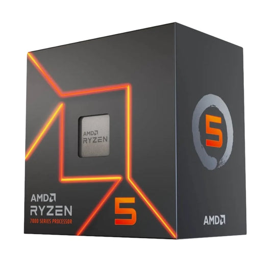 AMD Ryzen 5 7600 5nm SKT AM5 CPU; 6 Core/12 Thread; Base Clock 3.8GHz;32 MB Cache; Radeon Graphics; Wraith prism cooler