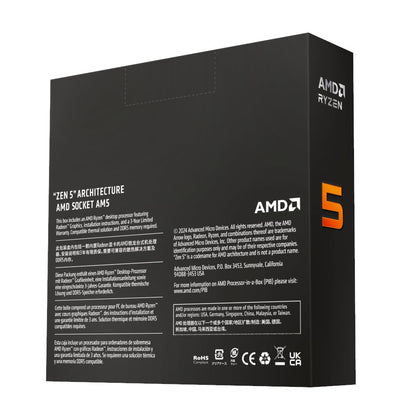 AMD Ryzen 5 9600X 12-Core 5.4 GHz AM5 CPU – Grey